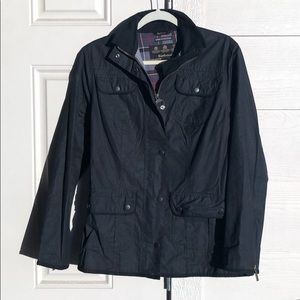 Women’s Black Waxed Barbour Coat
